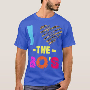 Camiseta Love 80s Disco Music Leopard Heart