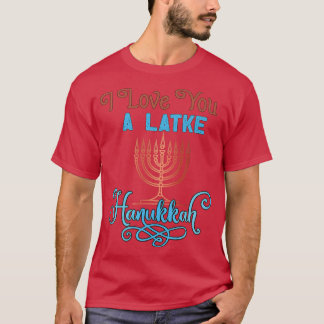 Camiseta Love A Latke Hanukkah Menorah Nine Candles Funny P