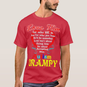 Camiseta Love Accepting Hope Autism Grampy Awareness