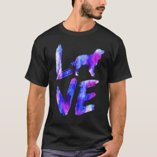 Camiseta Love American Water Spanel Watercolor Blue Mo