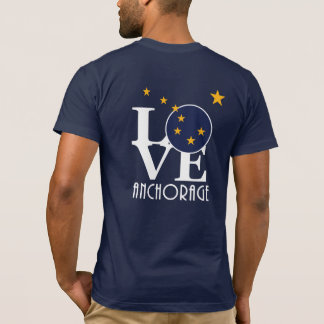 Camiseta LOVE Anchorage Alaska (impressão traseiro)