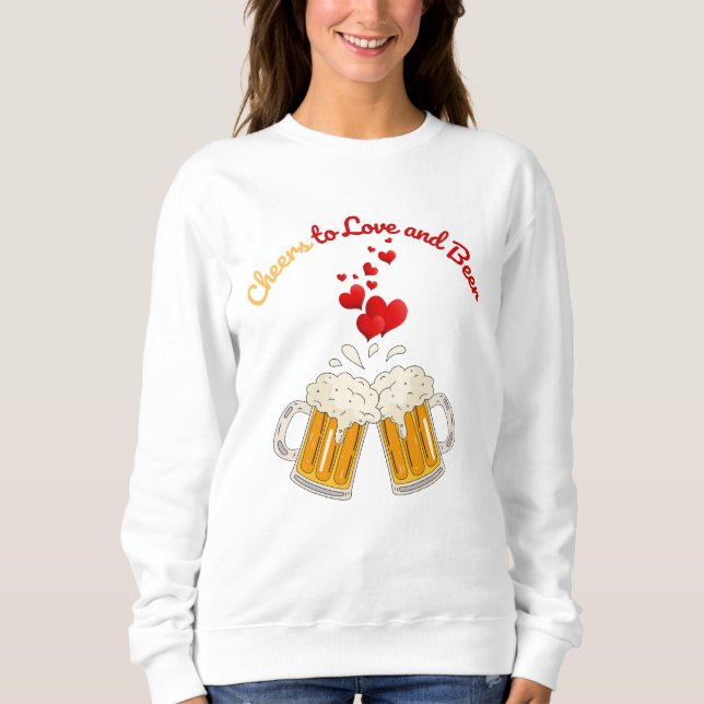 Camiseta Love and beer for couples (Frente)