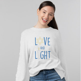 Camiseta Love and Light Hannukah