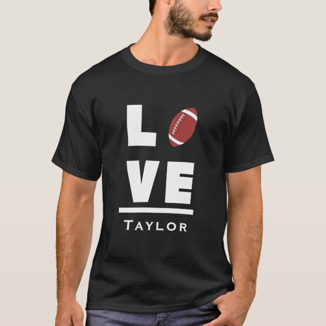 Camiseta Love And Live American Football Sports Fan (Frente)