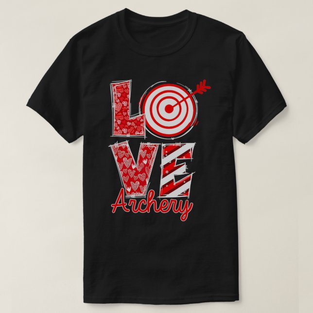 Camiseta Love Archery Happy Valentine Day Archery Lover Out (Frente do Design)