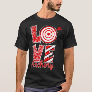 Camiseta Love Archery Happy Valentine Day Archery Lover Out