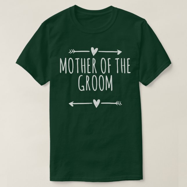 Camiseta Love Arrows Hearts Funny Mother Of The Groom  (Frente do Design)