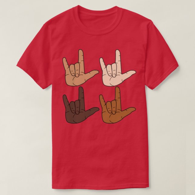 Camiseta Love ASL 5 (Frente do Design)