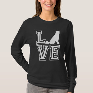 Camiseta Love australiano Shepherd Herding Dog Bresie