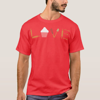 Camiseta Love Baking para um Cozinhar Lover Baker