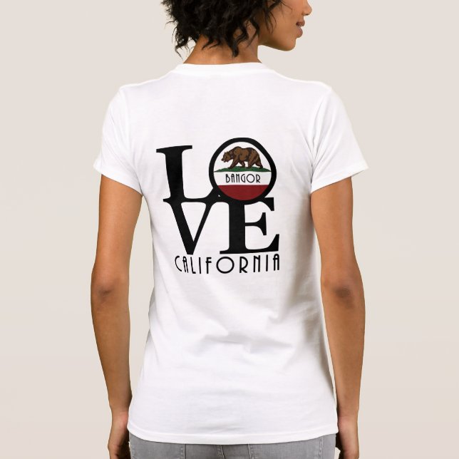 Camiseta LOVE Bangor California (Back Impressão) (Verso)