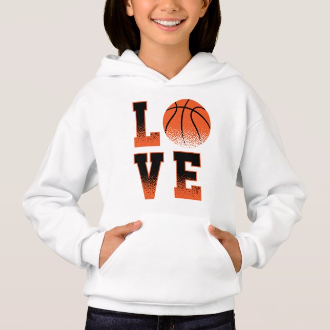 Camiseta Love Basball Girls Hoodie (Frente)