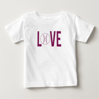 Camiseta Love Baseball Baby Tee
