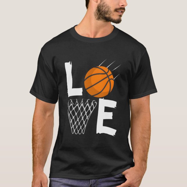 Camiseta Love Basketball Bball For (Frente)