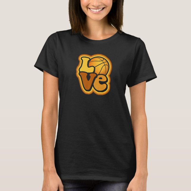 Camiseta Love Basketball Mom for Women B Ball Fans Premium (Frente)