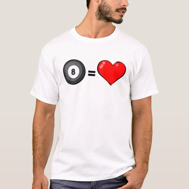 Camiseta Love Billiard (Frente)