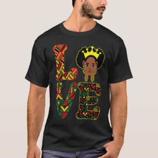 Camiseta LOVE Black History Month Strong African Toddler Gi