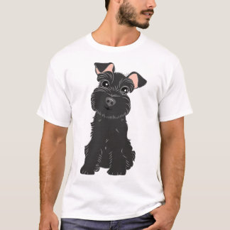 Camiseta Love Black Miniature Schnauzer Sticker