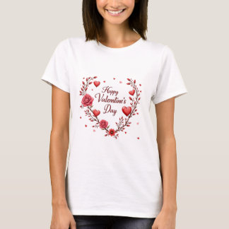 Camiseta Love Blooms: Design do coração e da flor do Namora