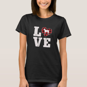 Camiseta Love Boxer Dog Lover Difs Dog Buffalo Xadrez Valen