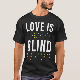 Camiseta Love Braille Alphabet Braille Language Letters Bra