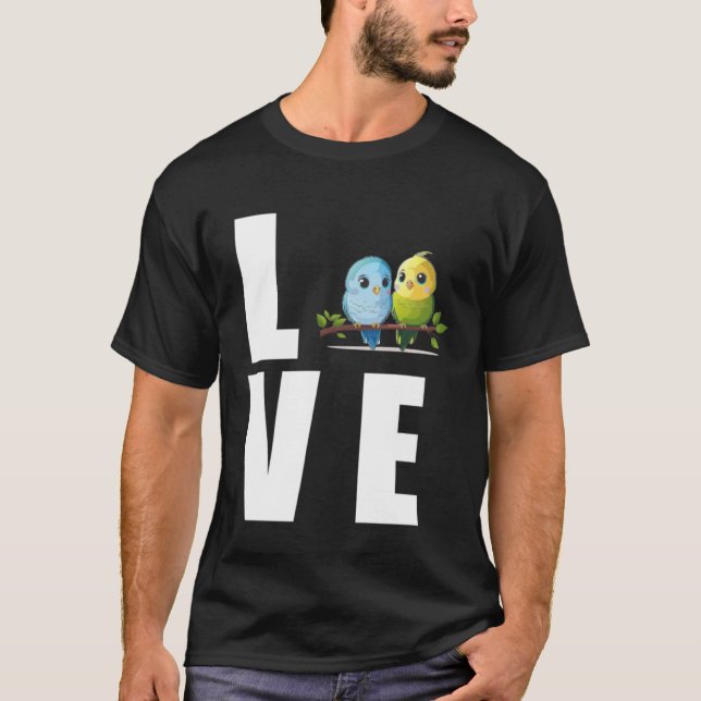 Camiseta Love Budgie Mom Budgerigar Parakeet Bird 10 (Frente)
