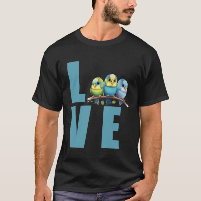 Camiseta Love Budgie Mom Budgerigar Parakeet Bird 22 (Frente)