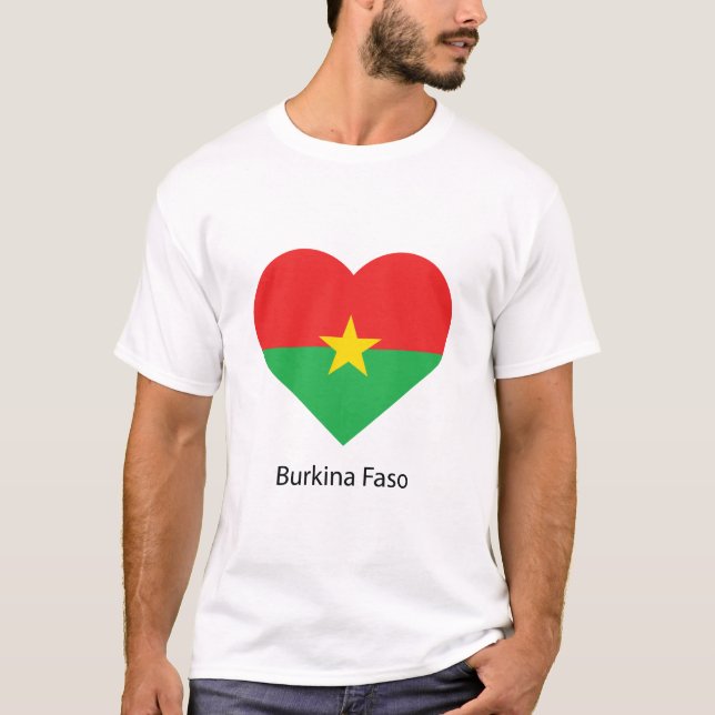 Camiseta Love Burkina faso (Frente)