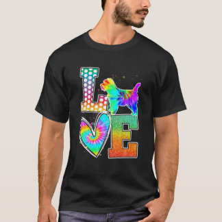 Camiseta Love Cairn Terrier Tie Dye Rainbow Dog Dover Gift