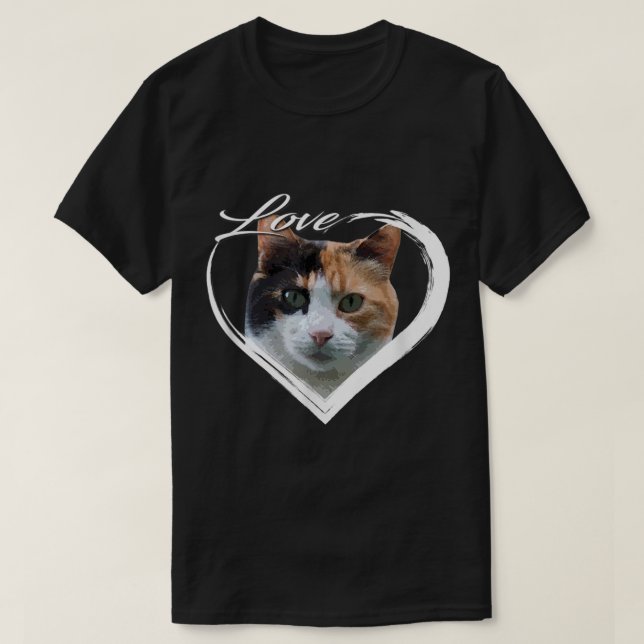 Camiseta Love Calico Gatinho Callie Cat Lover (Frente do Design)