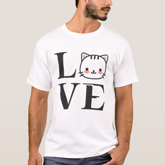 Camiseta Love Cats (Frente)