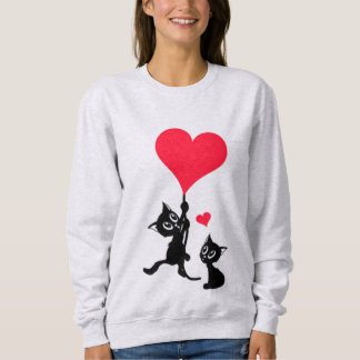 Camiseta Love Cats Hoodie – Cute & Cozy Style