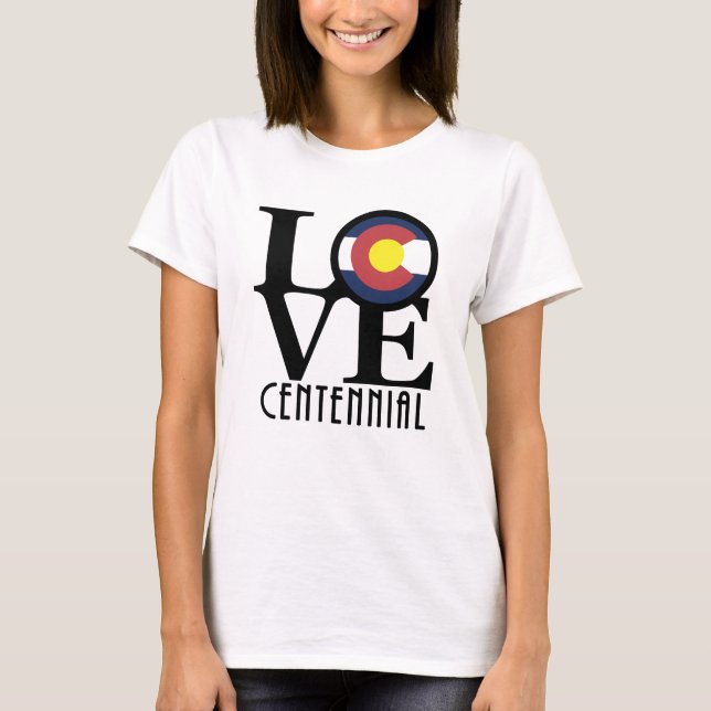 Camiseta LOVE Centennial Colorado (Frente)