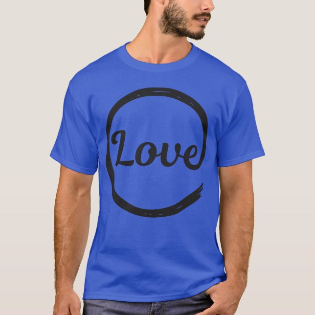 Camiseta Love circle faith be love loving family (Frente)