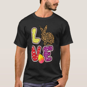 Camiseta Love Cony Egg Women Leopard Letting Gra