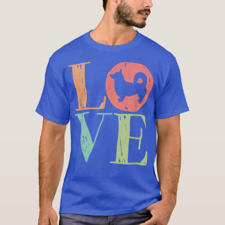 Camiseta Love Corgi Cute Retro Dog Lover