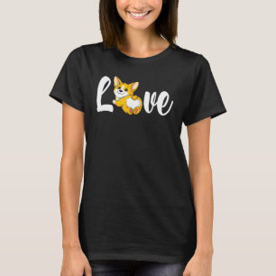 Camiseta Love Corgi Mama Mãe Bumbum Bonito Cachorro De Cach