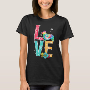 Camiseta Love Corgi Tie Dye Rainbow Corgi