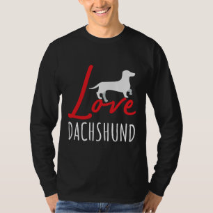 Camiseta Love Dachshund Favorite Cães Dachshund Lover