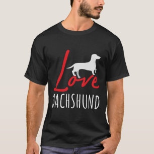 Camiseta Love Dachshund Favorite Cães Dachshund Lover