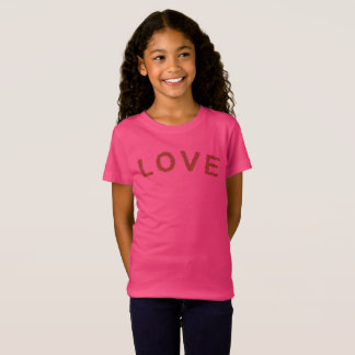 Camiseta LOVE-Design aus kleinen roten Herzen für Sie
