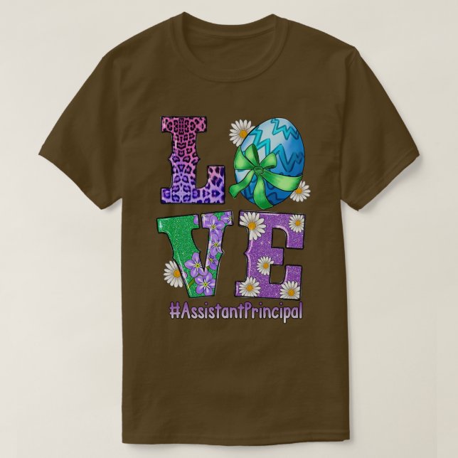 Camiseta LOVE Diretor Bunny Páscoa Cute Happy R (Frente do Design)