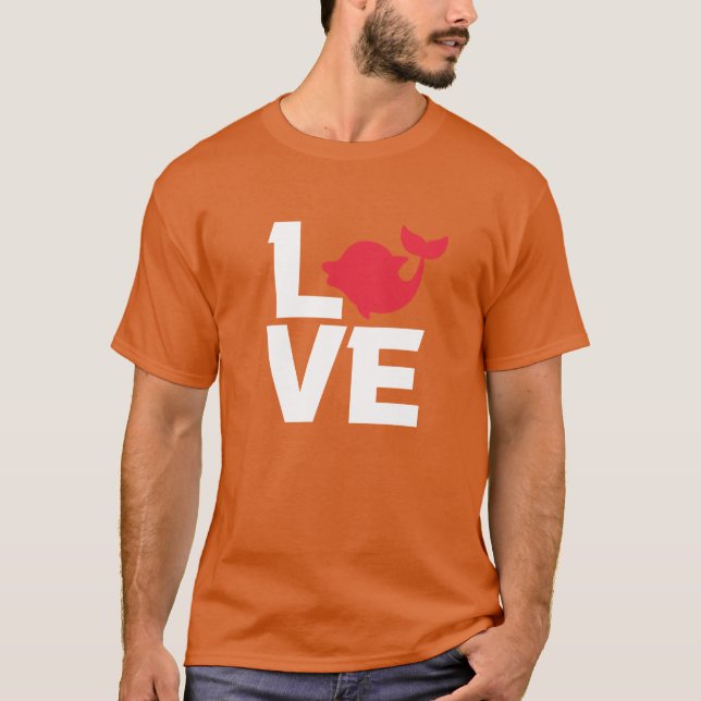 Camiseta Love Dolphin gift (Frente)