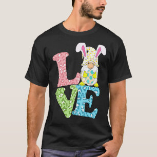Camiseta Love Easter Bunny Egg Gnomo