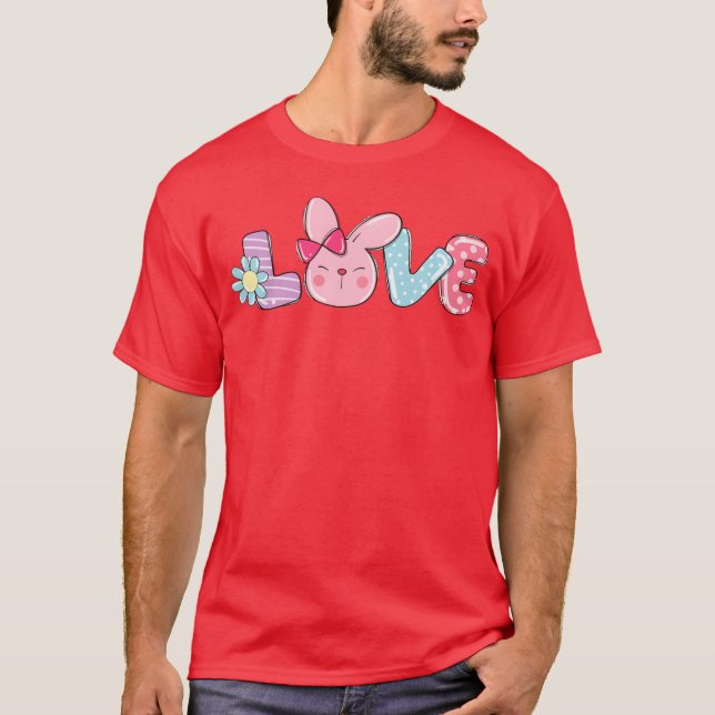 Camiseta Love Easter retro (Frente)