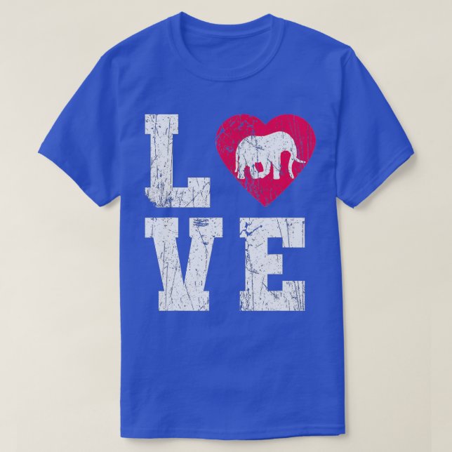 Camiseta Love Elephant (Frente do Design)