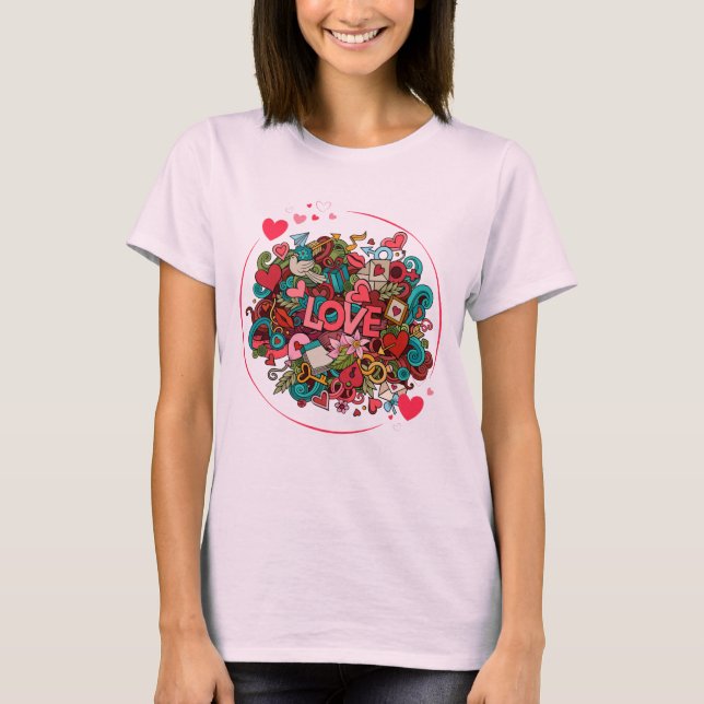 Camiseta Love Explosion valentine day  (Frente)