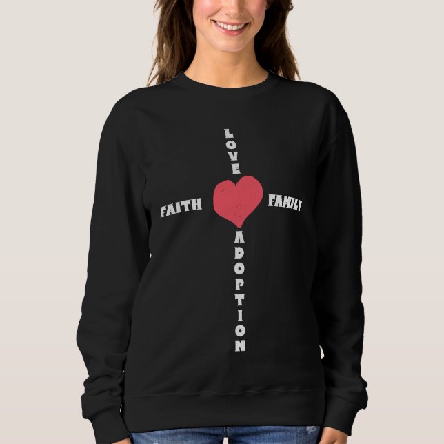 Camiseta Love Faith Family Adoption Family Children Adoptio (Frente)