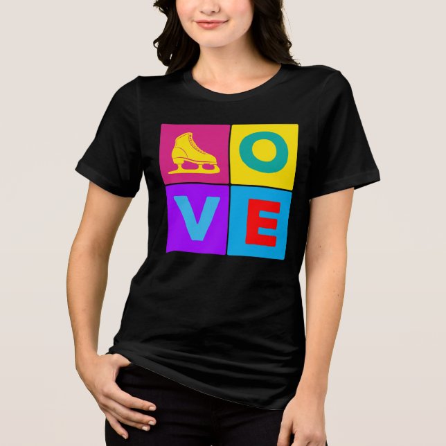 Camiseta Love Figure Skating (Frente)