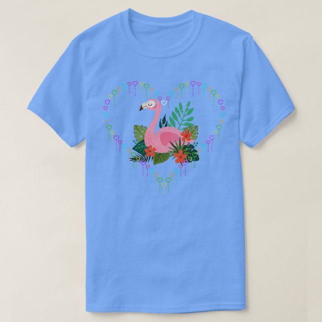 Camiseta Love Flamingo (Frente do Design)